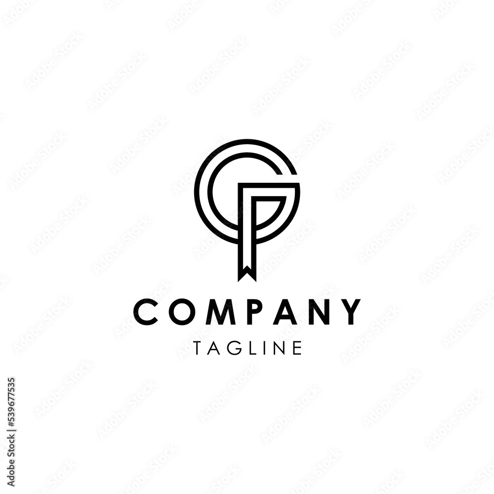 simple line letter G and book logo design template elements simple line letter G and book logo design template elements