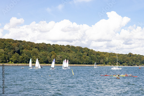 Regatta in Aarhus' harbor area,Denmark,Europe