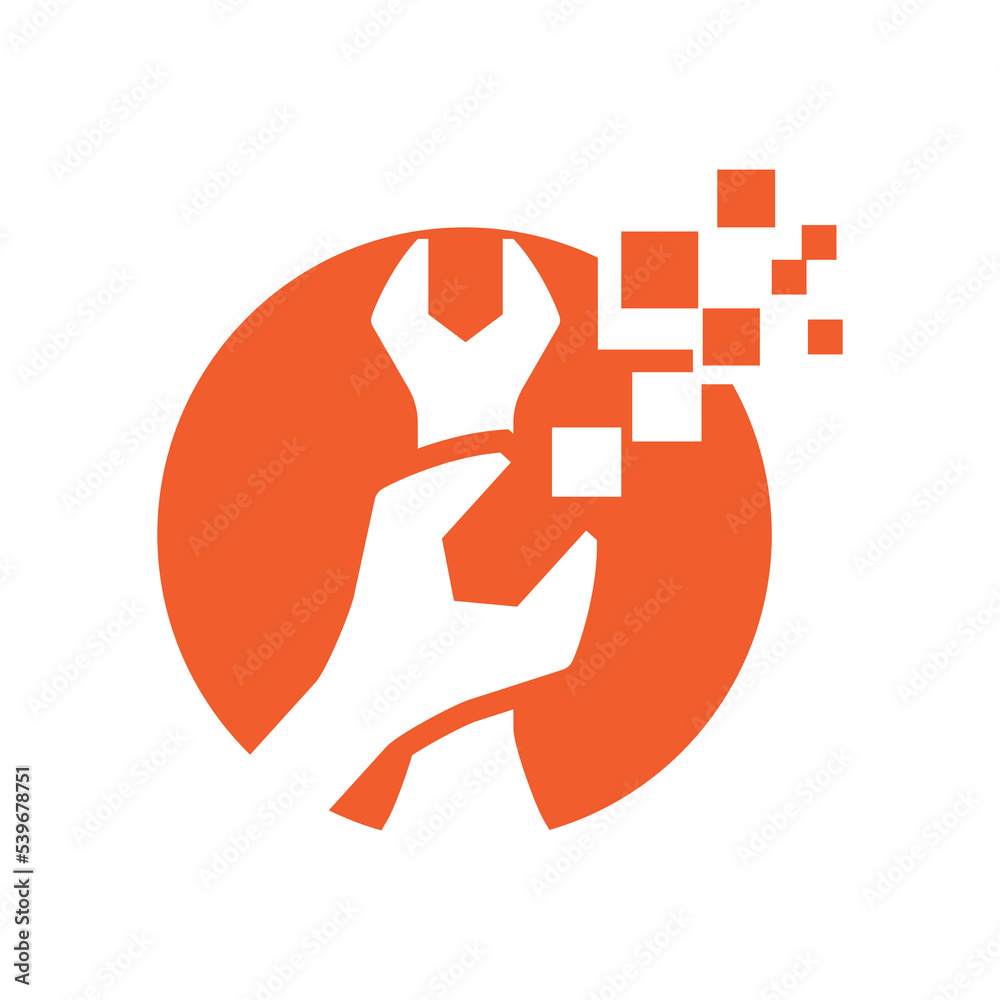 Fototapeta premium Service Logo Template vector illustration design