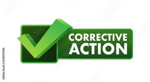 CAPA - Corrective and preventive action. Vector stock illustration.