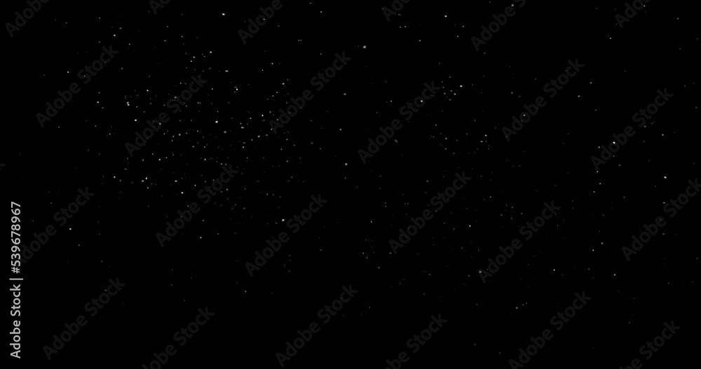 abstract Flying dust particles on a black background 3d rendering