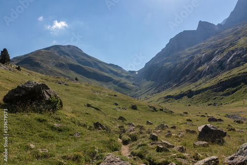Mountain panorama at Port Du Boucharo in the Pyrenees