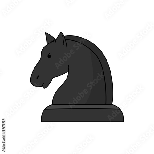 Dark chess horse