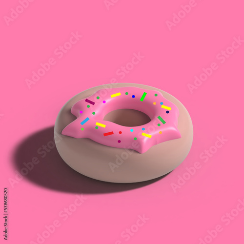 3 d delicious appetizing donut