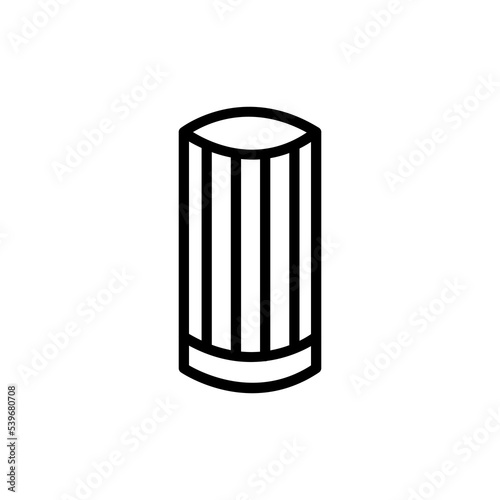 Chefs hat line icon. Restaurant, cooking, food, cook, kitchener, flunkey, food, feed, flunkey, kitchener. Eating concept. Vector black line icon on a white background