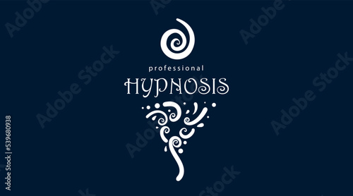 Hand-drawn logo for professional hypnosis