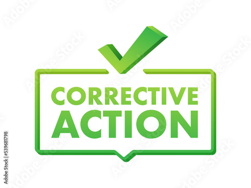 CAPA - Corrective and preventive action. Vector stock illustration.