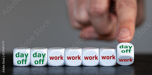 Symbol for a 4 day work week.