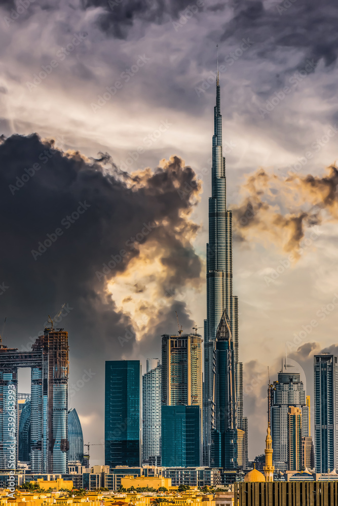 Canvas Print Dubai grattacieli