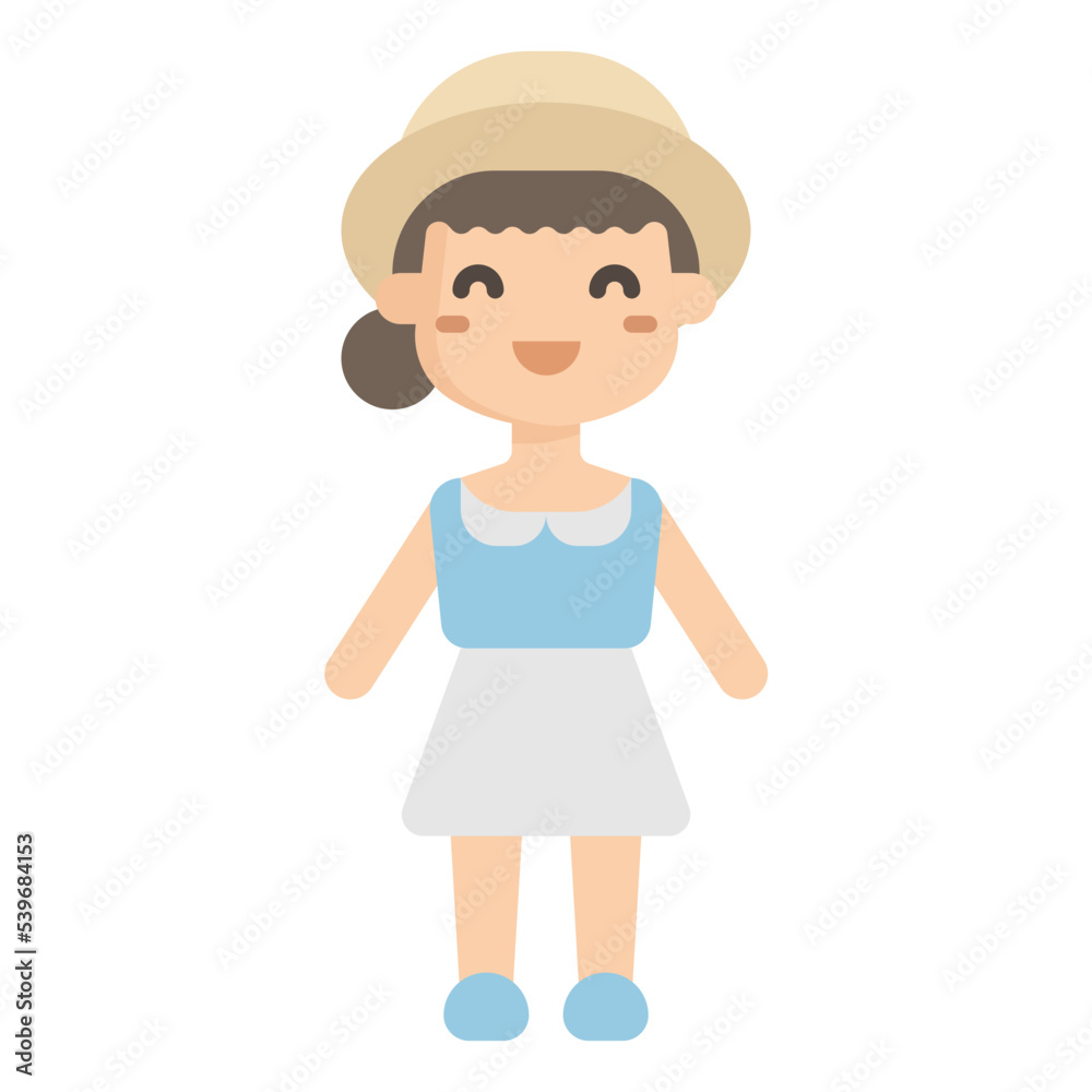 girl wearing hat