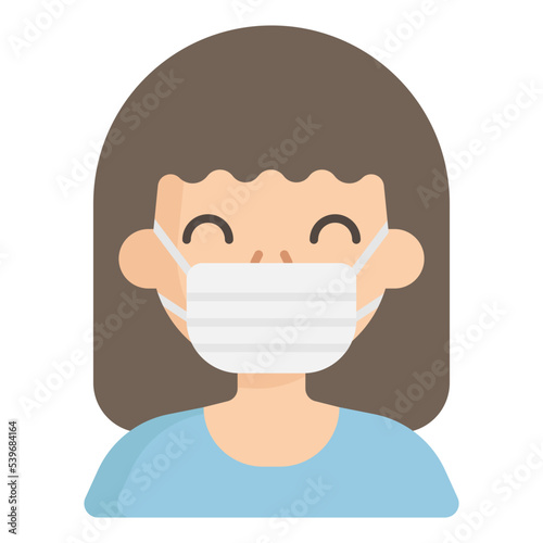 girl wearing face mask