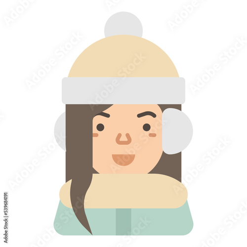 teenage girl wearing earmuffs