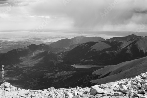 Obraz na plátně snow covered mountains