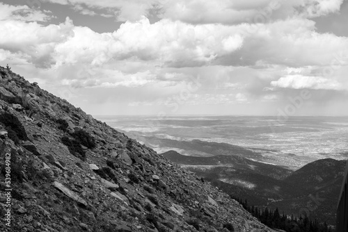 Obraz na plátně clouds over the mountains