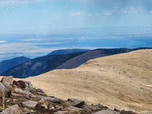 Obraz na plátně landscape with blue sky