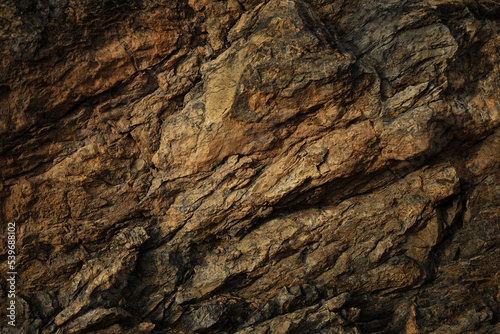 Fototapete Dark red orange brown rock texture with cracks