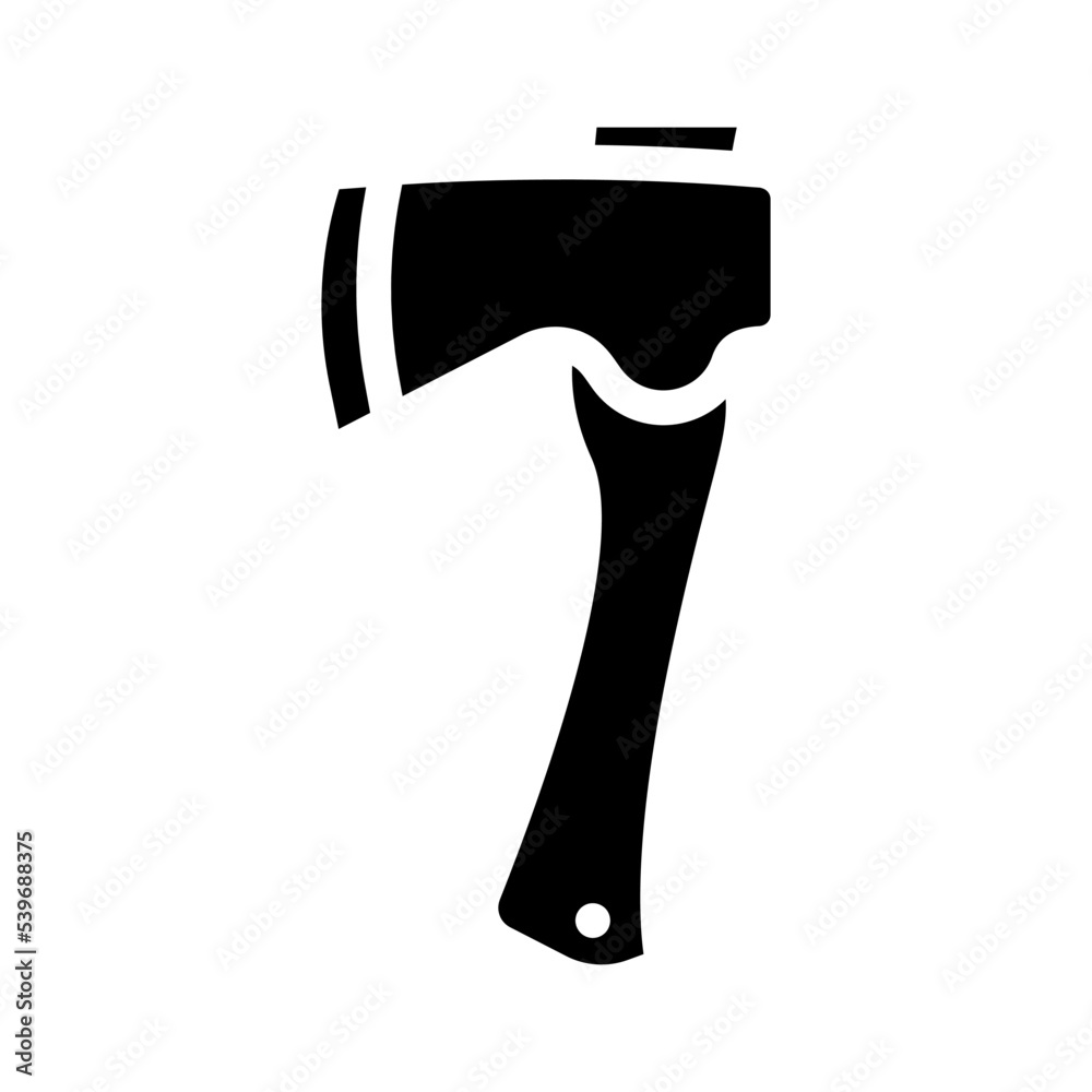 hatchet hatchet glyph icon vector. hatchet hatchet sign. isolated symbol illustration