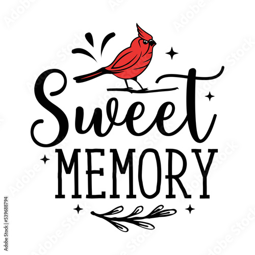 Sweet memory Cardinal round ornaments