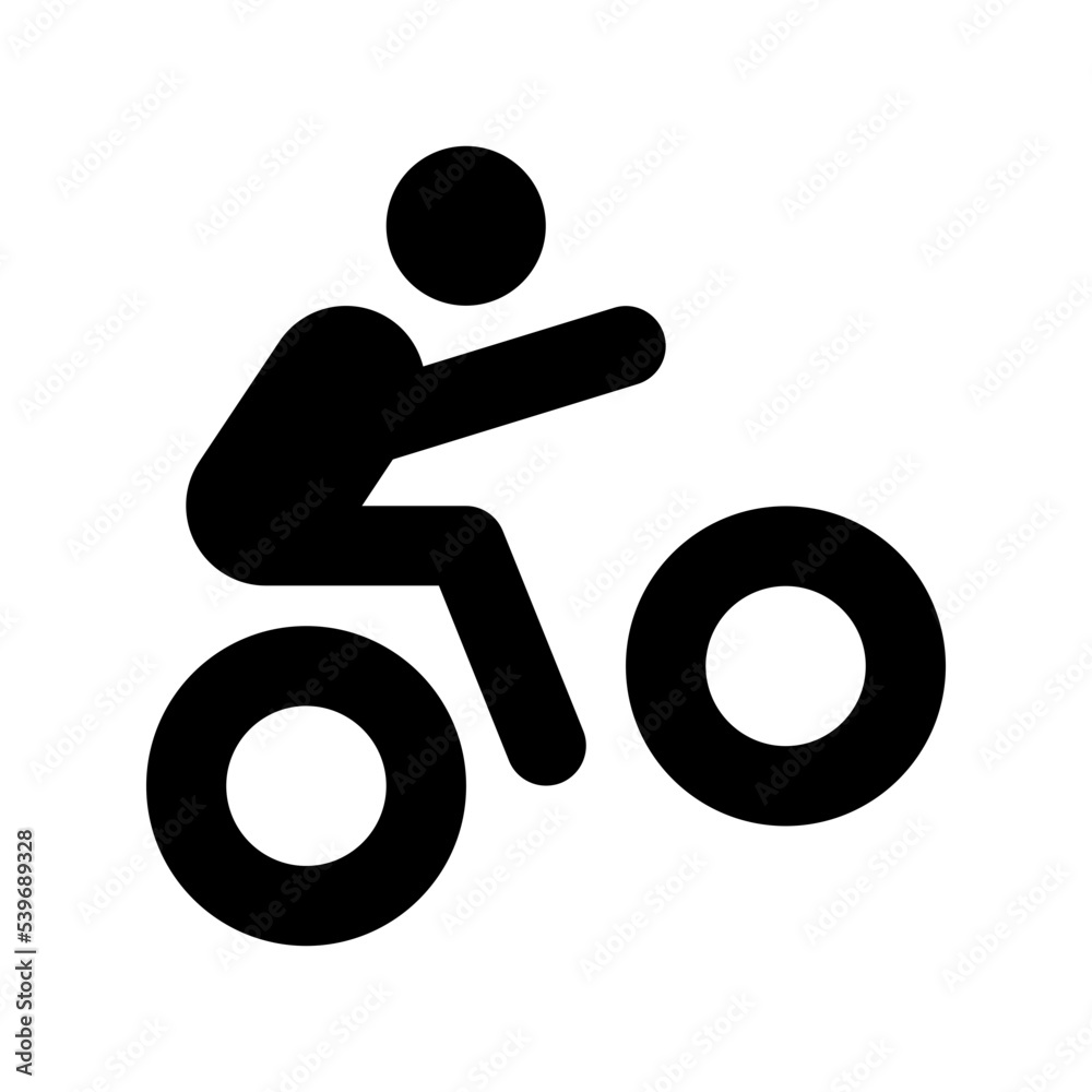 Cyclist Vector Icon Cyclist Vector Icon