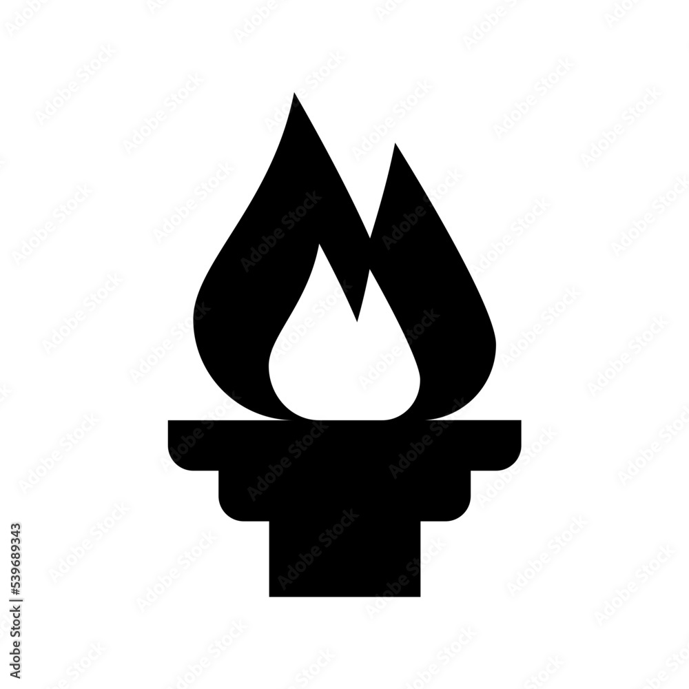 Fototapeta premium Olympic Flame Vector Icon