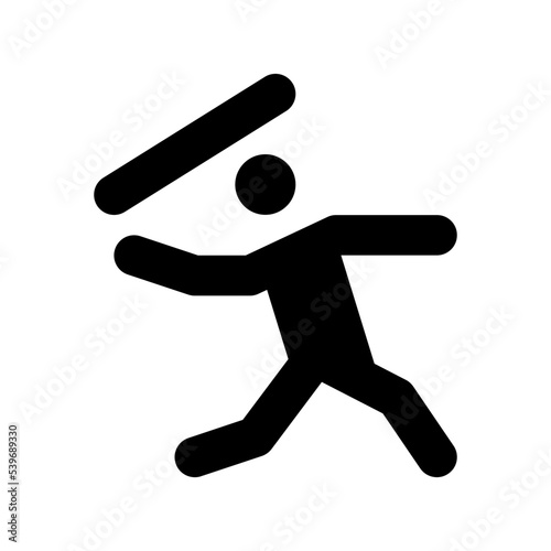 Javelin Thrower Vector Icon