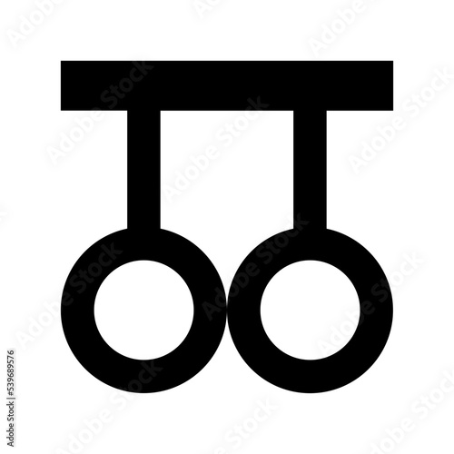 Gymnastic Rings Vector Icon