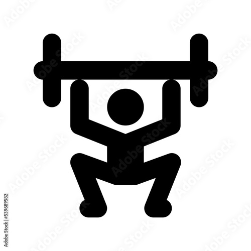 Weightlifting Vector Icon