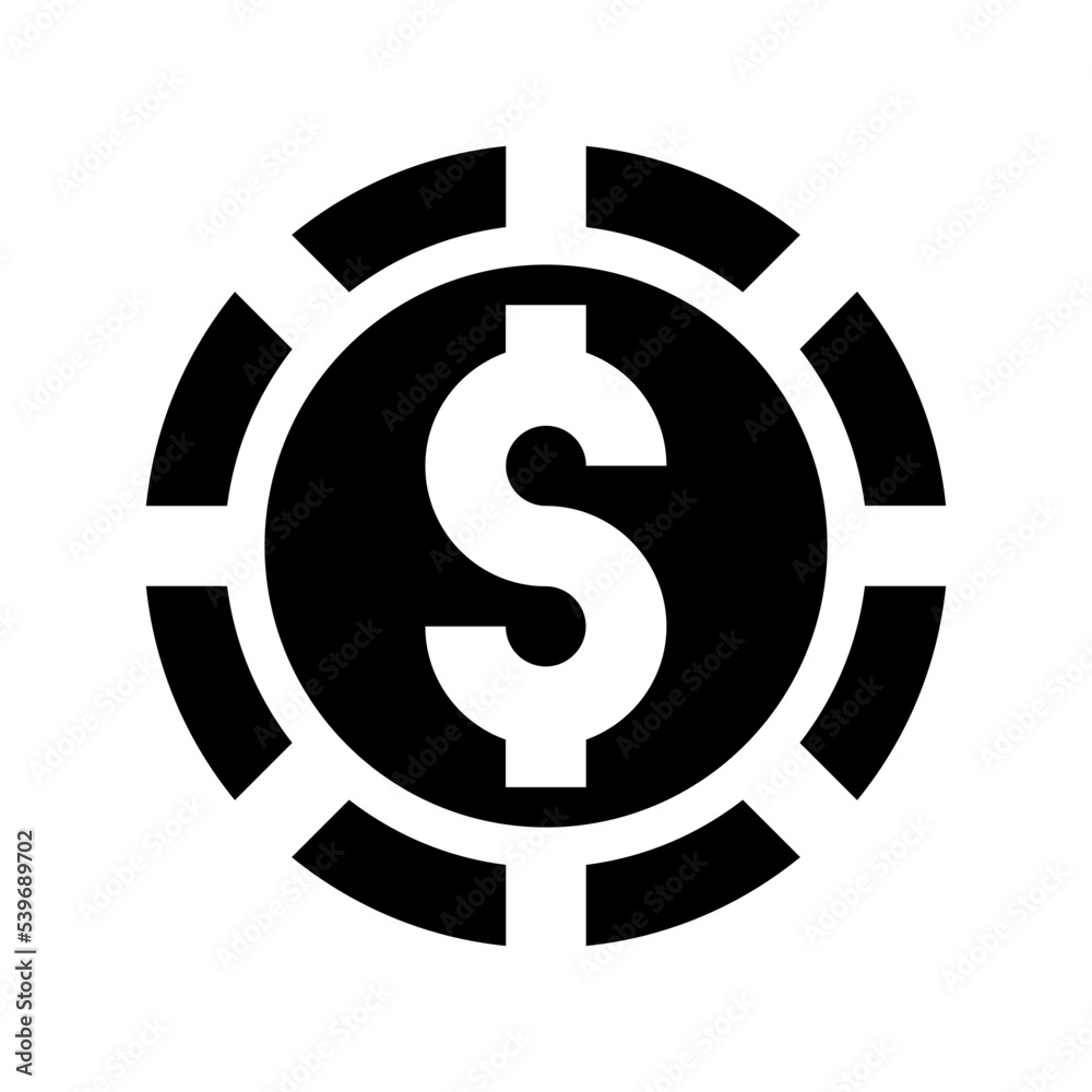 Casino Chip Vector Icon