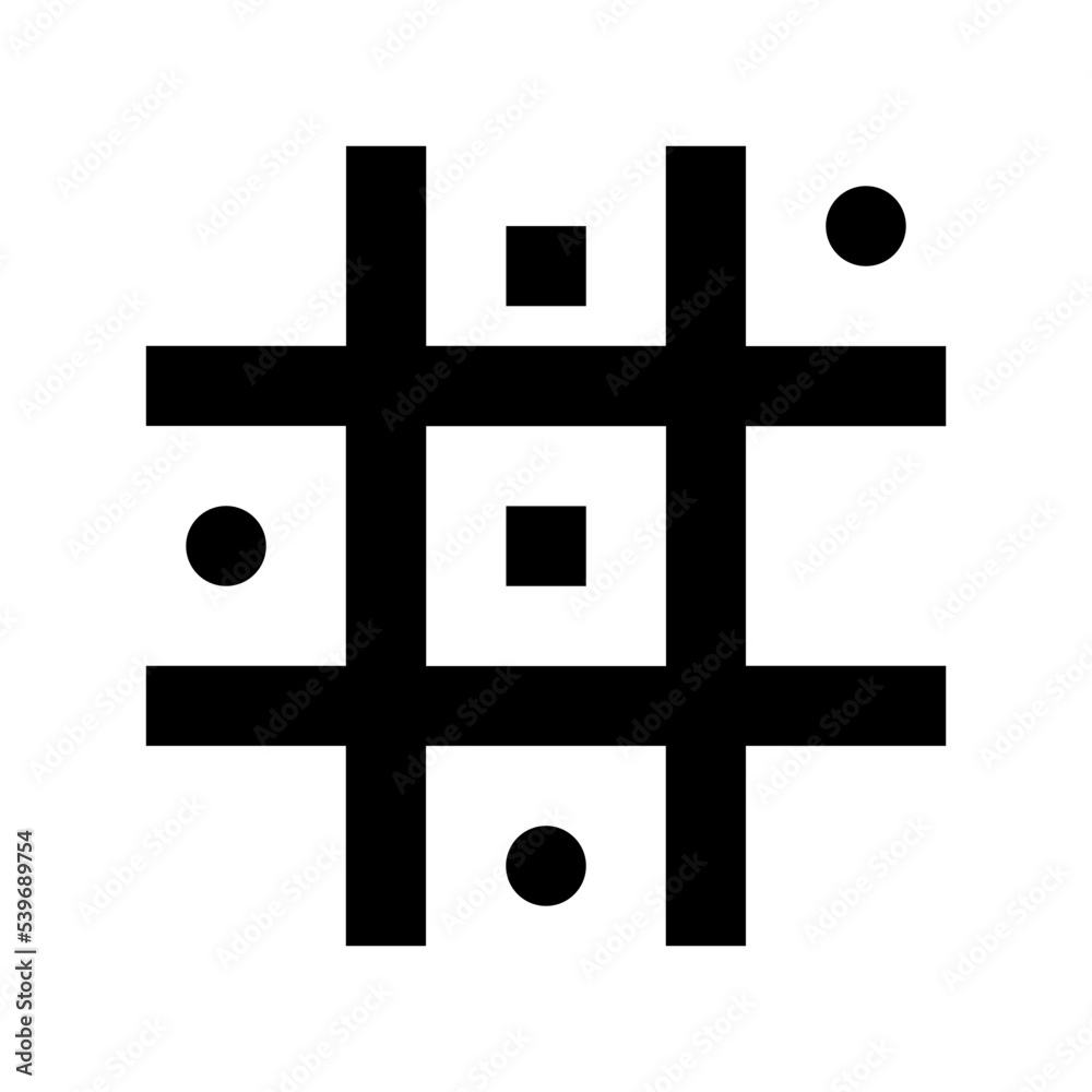 Obraz premium Tic Tac Toe Vector Icon