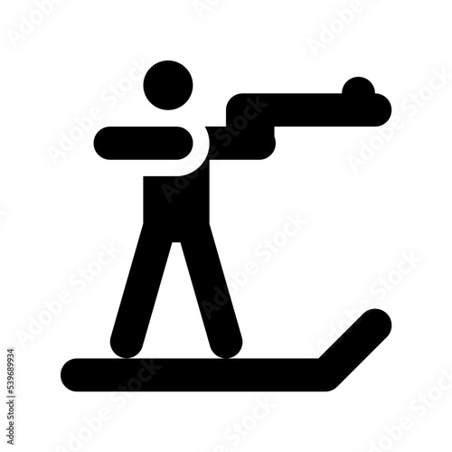 Biathlon Vector Icon