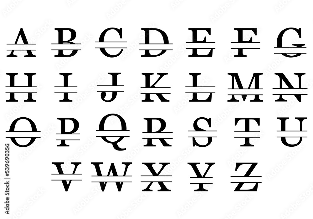 Monogram letters Monogram letters