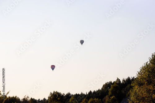 balloons in the sky