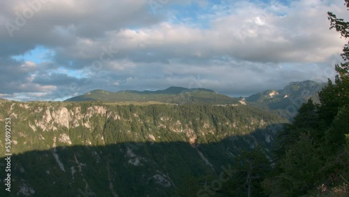 Montenegro Dormitor national park valley time lapse photo