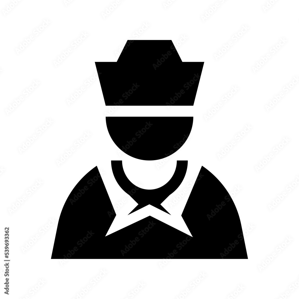 Maid Flat Vector Icon