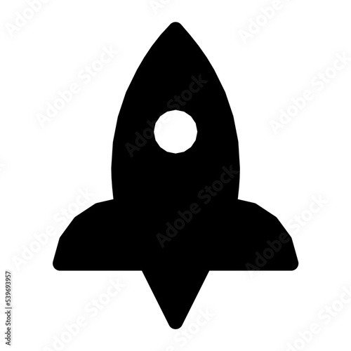 Rocket Flat Vector Icon