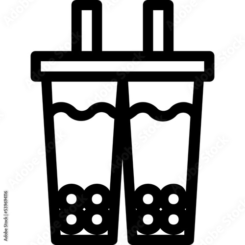 bubble milk tea icon