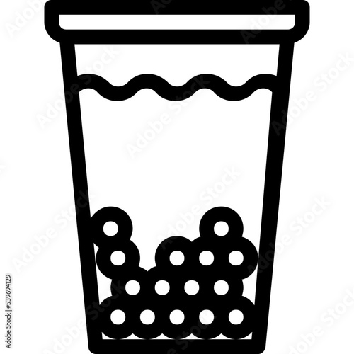 bubble milk tea icon