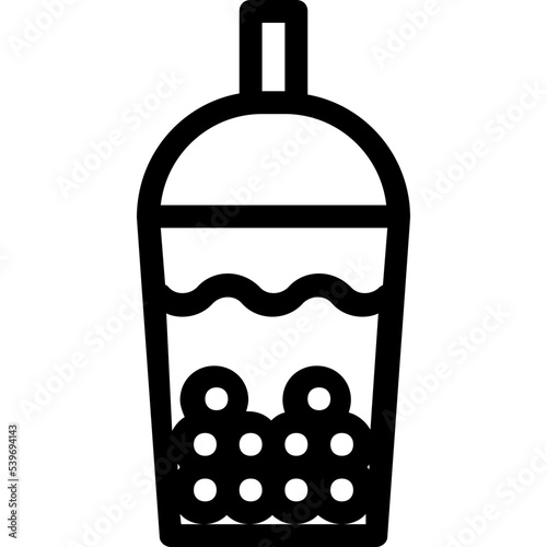 bubble milk tea icon