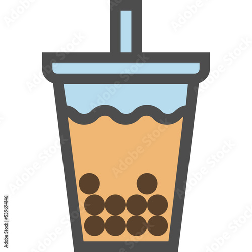 bubble milk tea icon