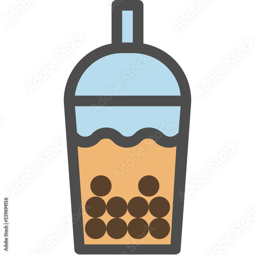 bubble milk tea icon
