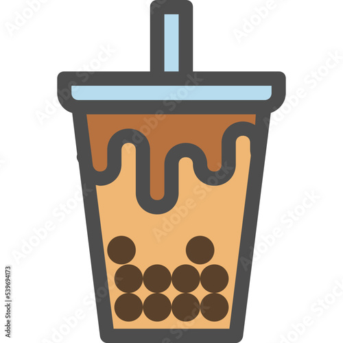 bubble milk tea icon