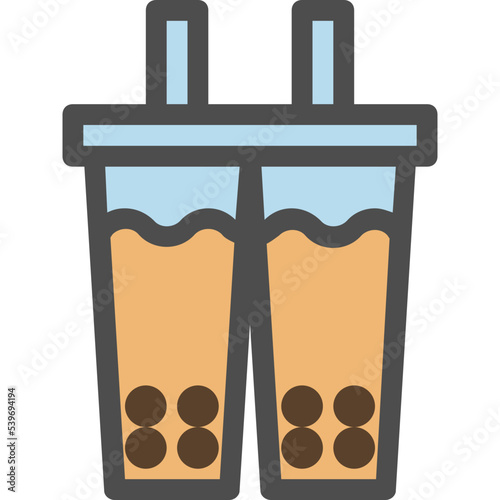 bubble milk tea icon