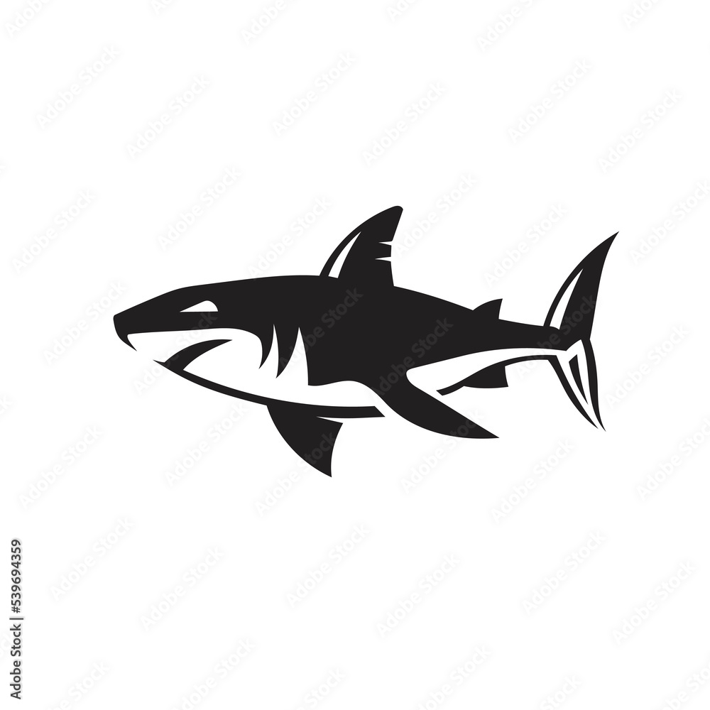 abstract simple shark vector abstract simple shark vector