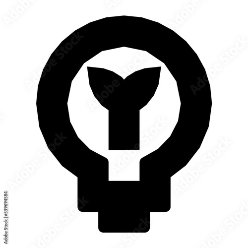 Eco Energy Flat Vector Icon