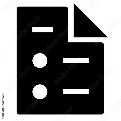 Checklist Flat Vector Icon
