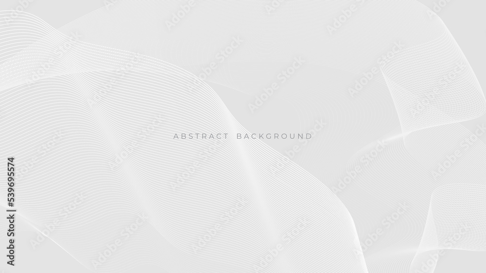 Abstract light gray and white line curve smooth modern wave texture with space background vector illustration Abstract light gray and white line curve smooth modern wave texture with space background vector illustration