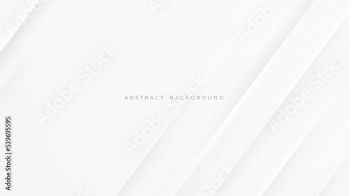 Abstract light gray and white line curve smooth modern wave texture with space background vector illustration