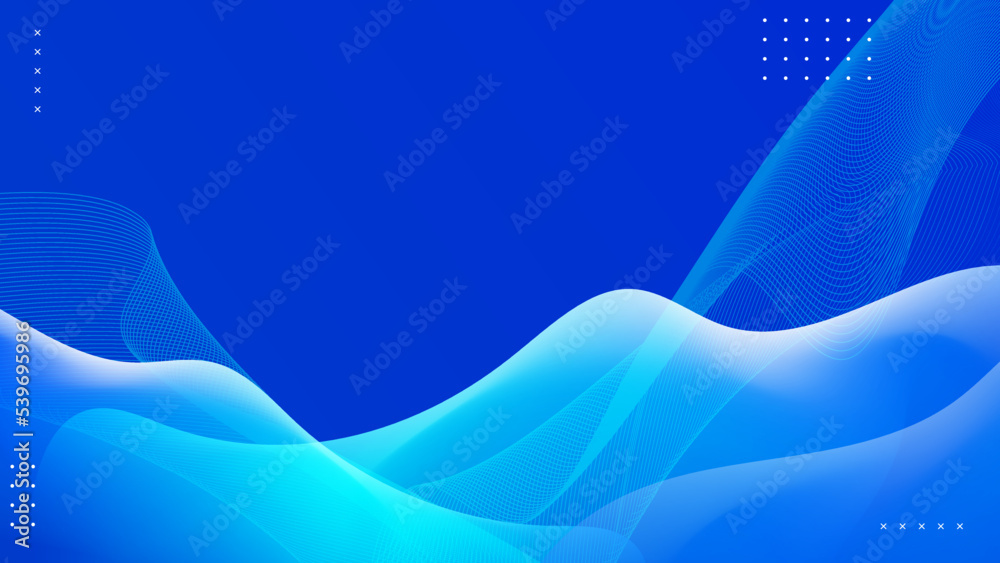 Abstract blue background with wave curve line and digital technology concept Abstract blue background with wave curve line and digital technology concept