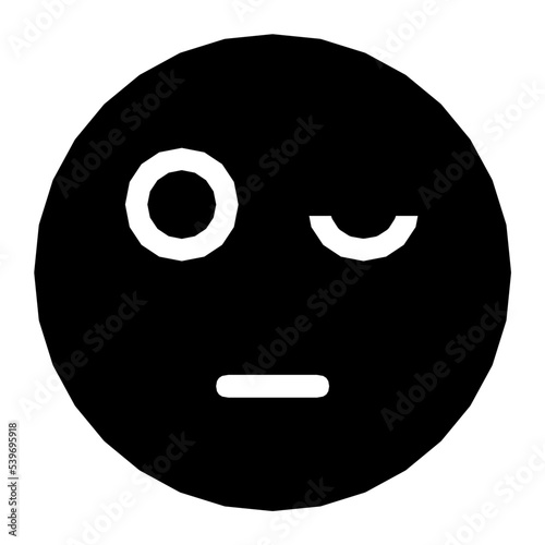 Tired Face Flat Vector Icon