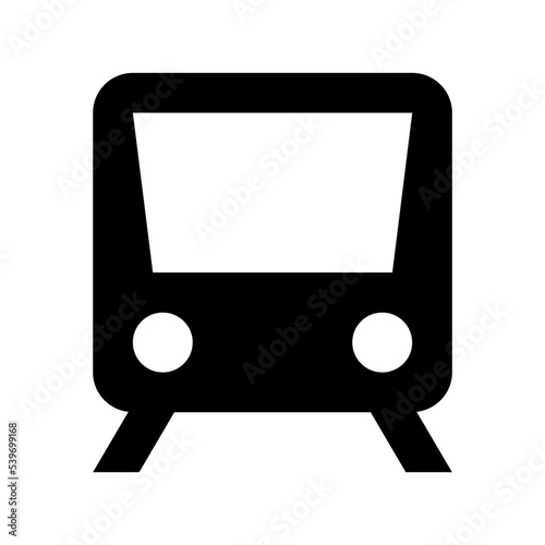 Tram Flat Vector Icon